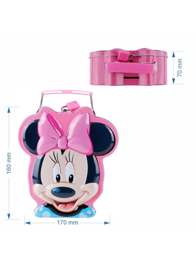 Disney Metal Moneybox Piggy Metal Coin Box for Kids with Lock & Key - Image 3