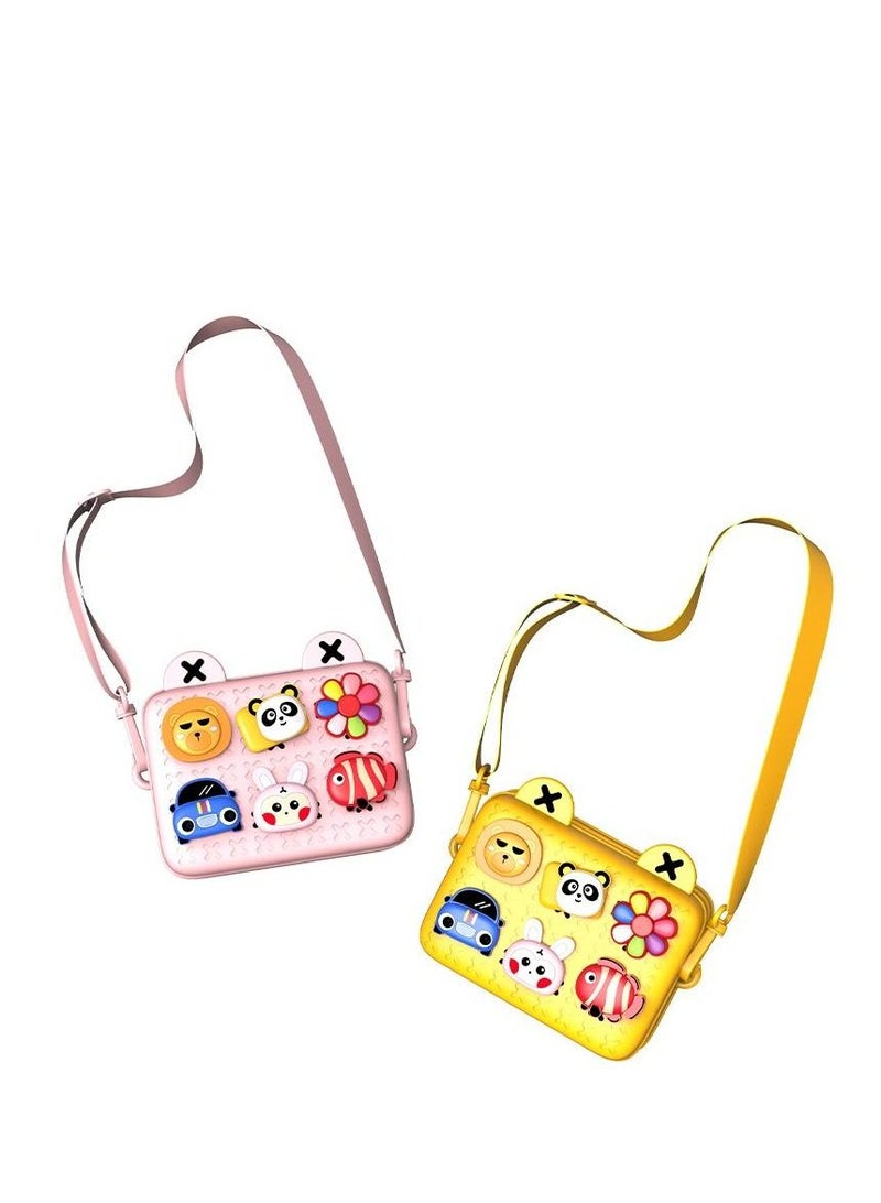 GULFLINK Kids Bags Children Shoulder Bags Girls Purse for Toys Cameras Children's Birthday Gift Pink  - Image 2