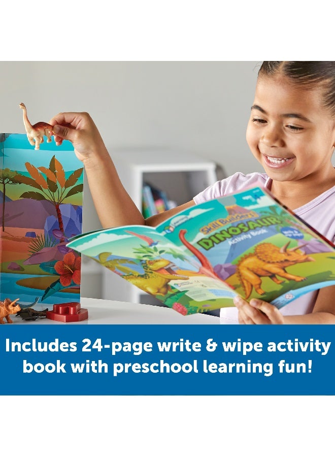 ليرننج ريسورسز موارد التعلم: بناء المهارات! الديناصورات، مجموعة تعليم الديناصورات لمرحلة ما قبل المدرسة مع أحافير وألغاز وكتاب أنشطة، للأعمار من 4 سنوات فما فوق - Image 2