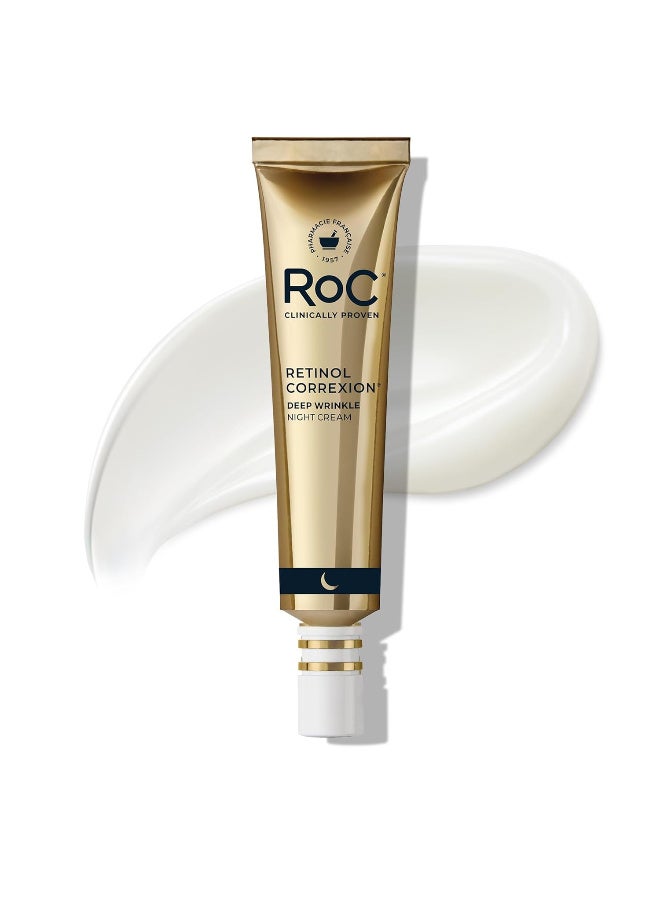 RoC Retinol Correxion Deep Wrinkle Night Cream, Anti-Aging Treatment, 1.0 oz - Image 3