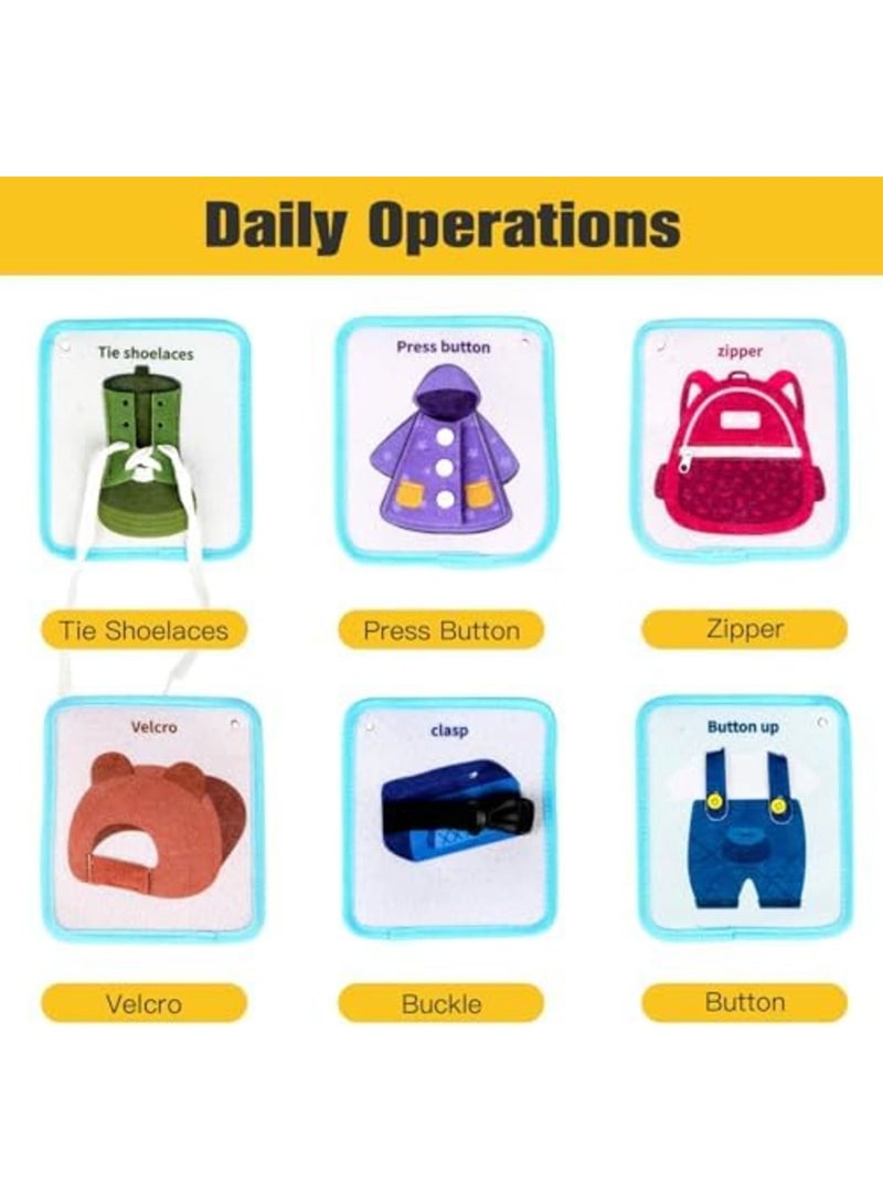 SYOSI Busy Book for 2-Year-Old, Montessori Busy Board for Toddlers, Sensory Activity Board, Educational Learning Toys for Early Development, Baby Quiet Book for 1-3 Years Old - Image 3