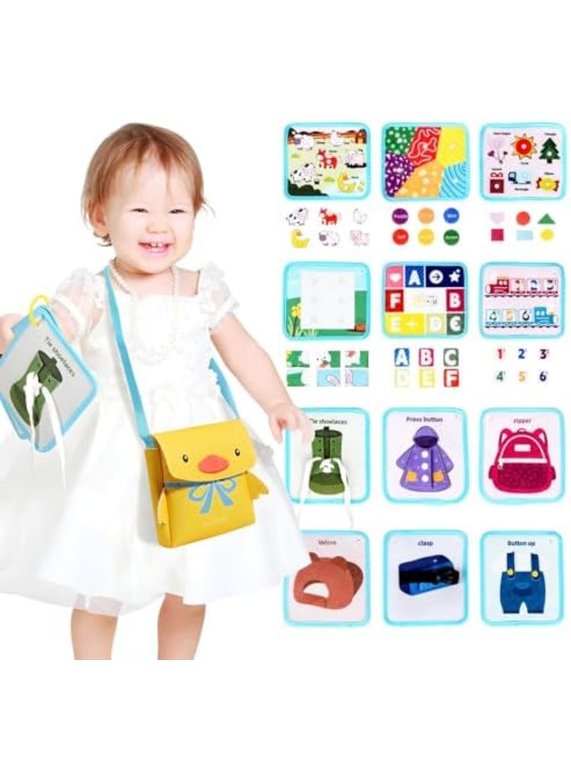 SYOSI Busy Book for 2-Year-Old, Montessori Busy Board for Toddlers, Sensory Activity Board, Educational Learning Toys for Early Development, Baby Quiet Book for 1-3 Years Old - Image 1