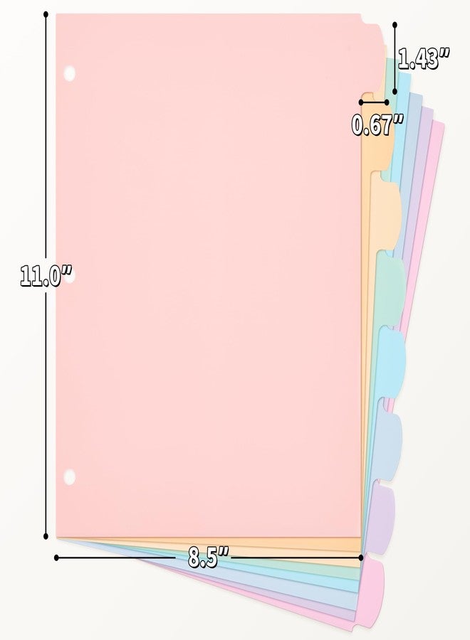 JARLINK 8 Tabs Binder Dividers for 3 Ring Binders, Write & Erase, 1 Set - Image 2