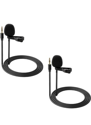 2 Pack Lavalier Lapel Microphone Compatible with Rode Wireless GO II Wireless Pro DJI Wireless Mic, 3.5mm TRS Omnidirectional Condenser Wired Clip On Lav Mic for YouTube Live Stream, CM5 - pzsku/ZDA72EDBF0F2653A16E22Z/45/_/1724553607/6a82cecd-f649-43bd-a36b-19acf541127d