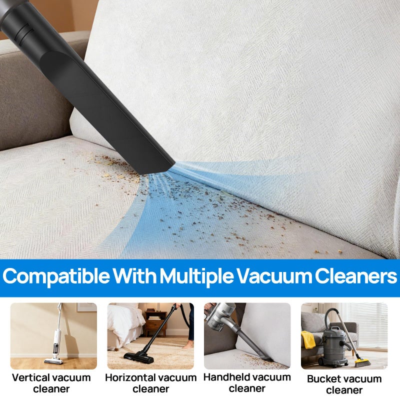 Tbest Universal Vacuum Crevice Tool, 35mm Flat Cleaner Nozzle for Car Detailing & Hard to Reach Areas, Durable Flexible Vacuum Attachment for Sofa, Keyboard, Vents, Under Furniture - Image 5
