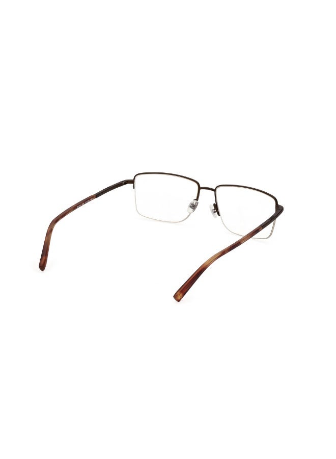 Timberland Tb1773 Rectangular Metal Frames For Men Size 57, Bronze - Image 5