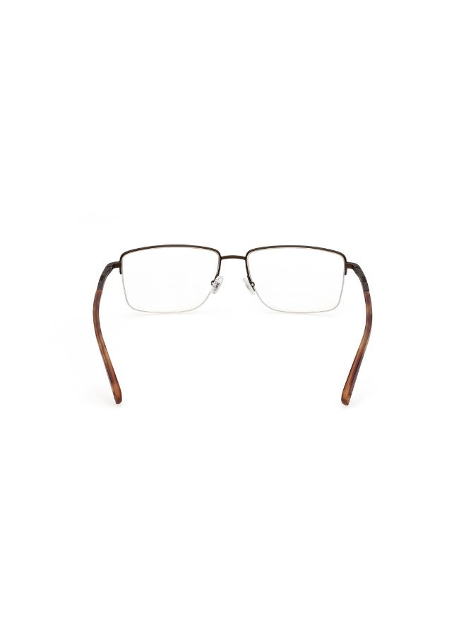 Timberland Tb1773 Rectangular Metal Frames For Men Size 57, Bronze - Image 4