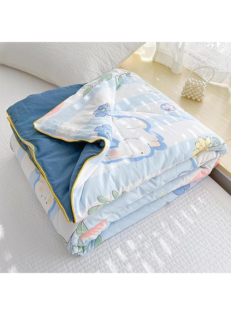 LIMOS Jersey Cotton Quilted Toddler Blanket Soft Lightweight Baby Quilt for Boys & Girls Breathable Machine Washable Cozy Crib Blanket - Image 3