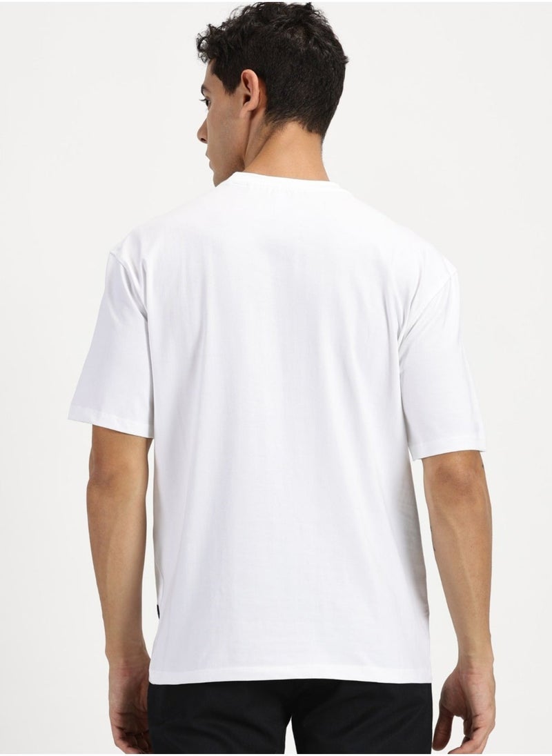 Simple & Rare Simple & Rare Cotton Drop Shoulder/Oversize T-Shirt  - Image 4