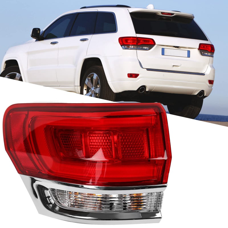 Huray Left Outer Taillight Fit for Jeep Grand Cherokee 20142021 Driver Side Tail lamp Assembly Replacement Accessory LaredoLimitedOverlandSummit