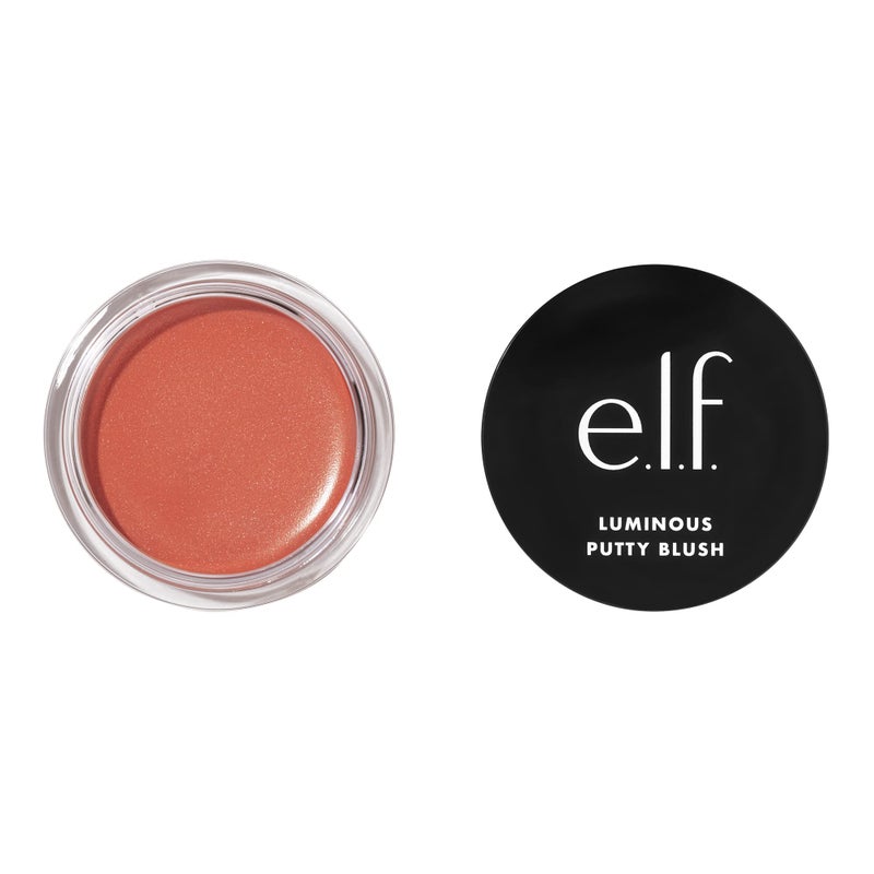 elf Luminous Putty Blush PuttytoPowder Buildable Blush With A Subtle Shimmer Finish Highly Pigmented  Creamy Vegan  CrueltyFree Isla Del Sol