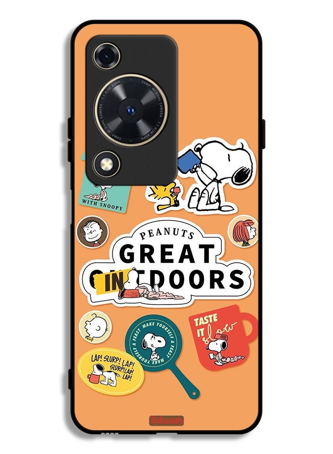 Huawei Nova Y72S Protective Case Cover Peanuts Stickers
