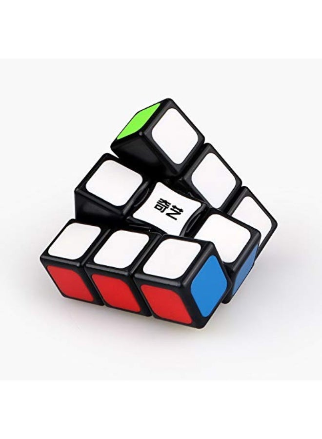 CuberSpeed 1x3x3 Super Floppy Stickerless Magic Cube 3x3x1 Black Titles Version Speed Cube - Image 1