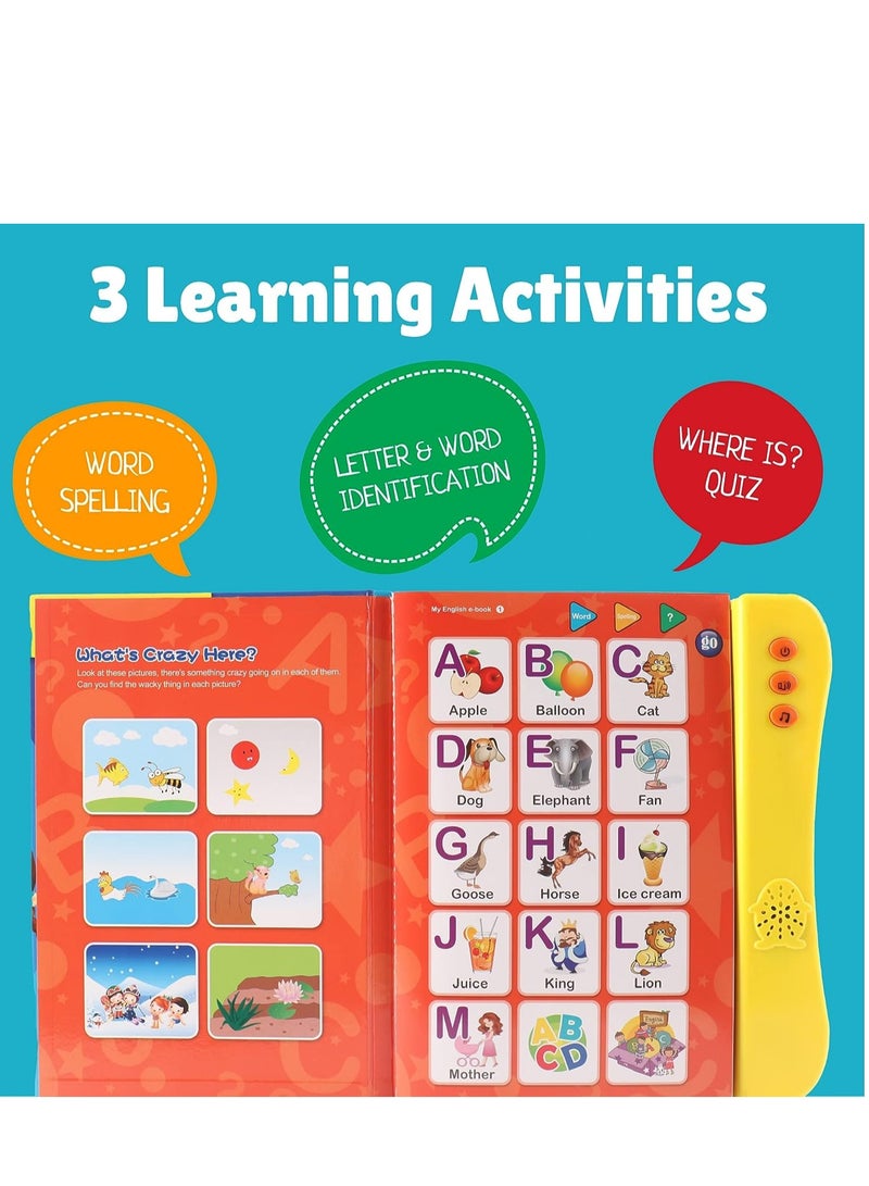 ABC Sound Book for Children. English Letters & Words Learning Book, Fun Educational Toys. Activities With Numbers, Shapes, Colors and Animals for Toddlers. Gift for Girls and Boys  - Image 2