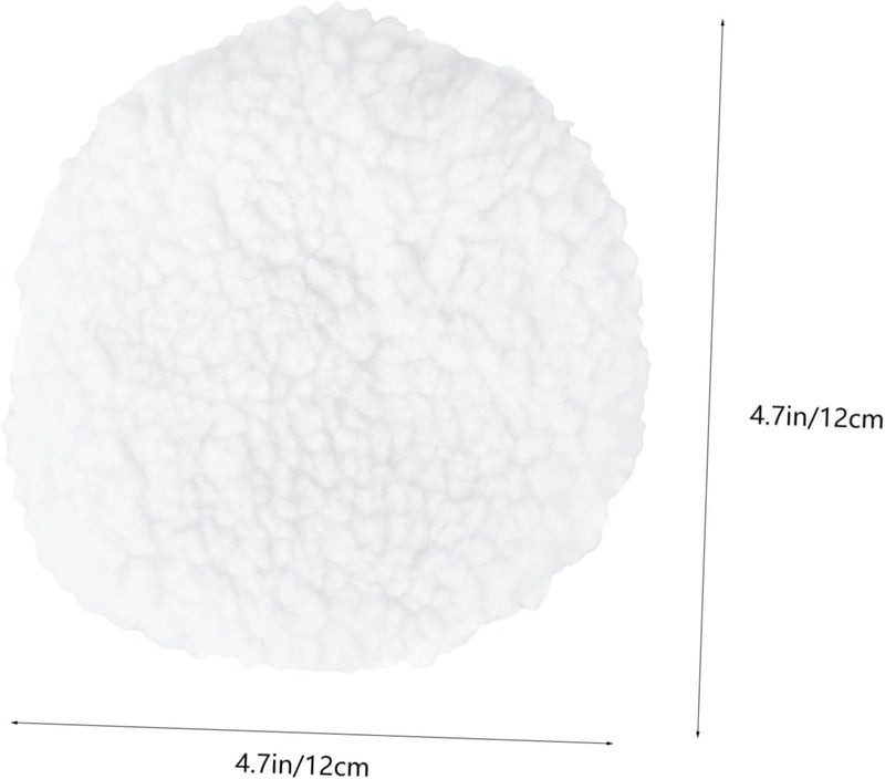 MAGICLULU 5pcs Car Polishing Waxing Bonnets Pads White for Wax Applicator Buffing Polishing Pads for Car Interior and Seats - Image 2