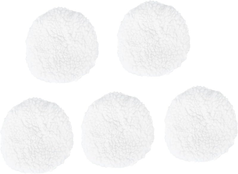 MAGICLULU 5pcs Car Polishing Waxing Bonnets Pads White for Wax Applicator Buffing Polishing Pads for Car Interior and Seats - Image 1