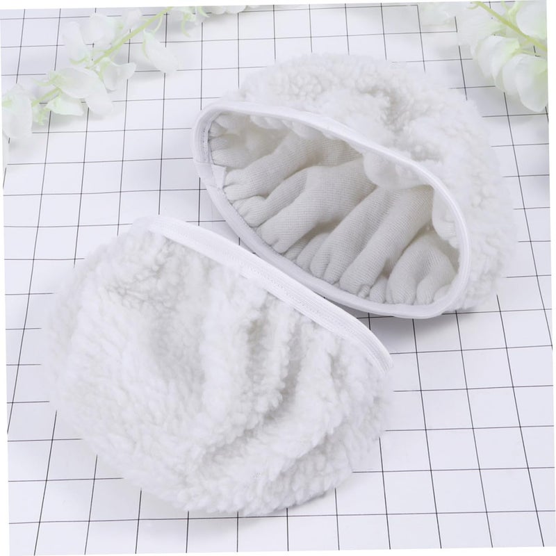 MAGICLULU 5pcs Car Polishing Waxing Bonnets Pads White for Wax Applicator Buffing Polishing Pads for Car Interior and Seats - Image 4