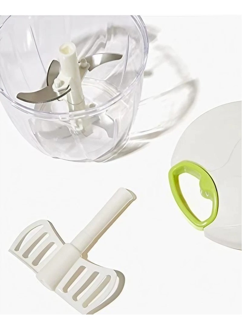 Manual Plastic Chopper & Slicer  - Multi-Chopper and Slicer, Fruit and Vegetable Slicer, Salad and Dry Fruit Maker, Easy to Clean, and Compact Design
