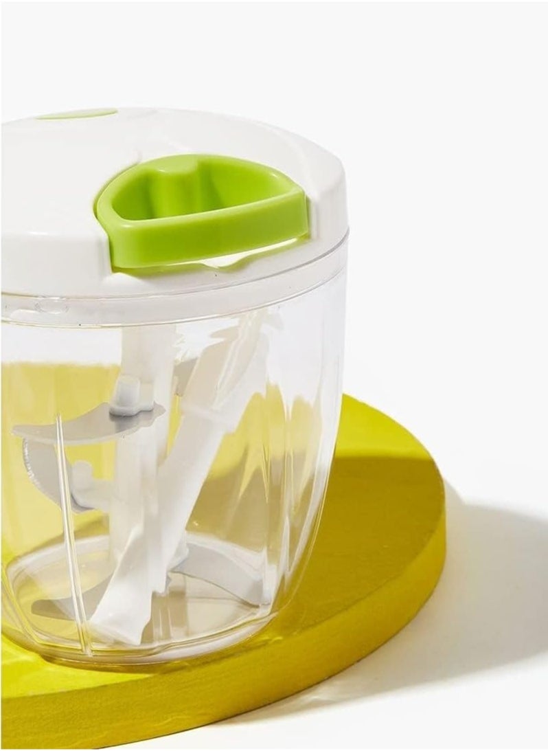 Manual Plastic Chopper & Slicer  - Multi-Chopper and Slicer, Fruit and Vegetable Slicer, Salad and Dry Fruit Maker, Easy to Clean, and Compact Design