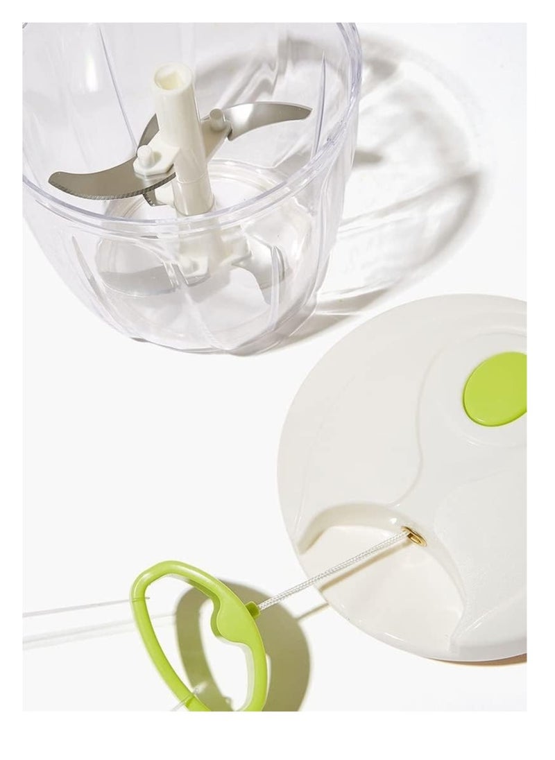 Manual Plastic Chopper & Slicer  - Multi-Chopper and Slicer, Fruit and Vegetable Slicer, Salad and Dry Fruit Maker, Easy to Clean, and Compact Design