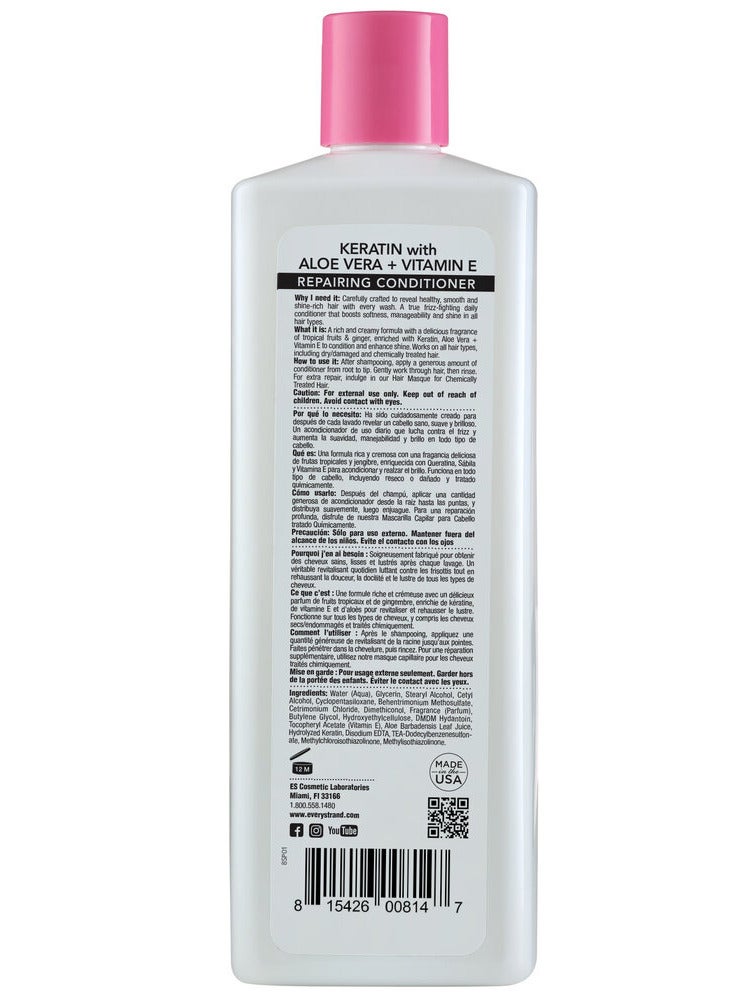 Every Strand Every Strand Keratin With Aloe Vera + Vitamin E Repairing Conditioner 399 ML  - Image 2