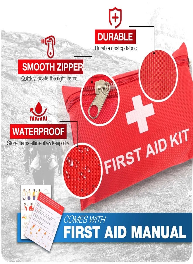 LOYEE First Aid Kit for Home Car Travel 107 Piece Emergency Kits for Hiking Camping Small Trauma Kit for Boat Vehicle Lightweight Compact Pocket Aid Kit for Sports Outdoor Survival - Image 4