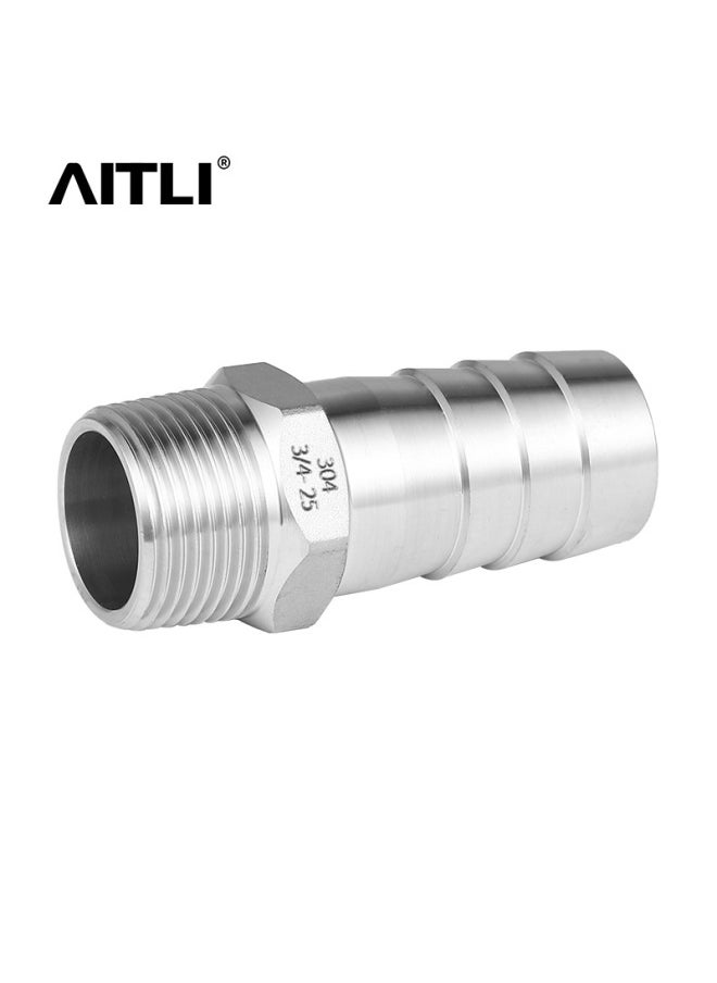Generic - Cold Heading 304 Stainless Steel Hexagon Outer Tooth Hose Joint 316 Pagoda Water Pipe Outer Wire Skin Pipe Joint Wholesale-Specification Model:1/4"-12 - Image 1