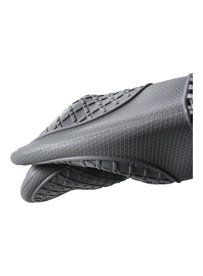 2-Piece Microwave Silicone Gloves For Baking Black/White  - Image 2