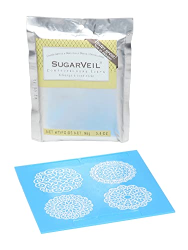 SugarVeil Medallion Topper Mat with White SugarVeil Icing - Image 5