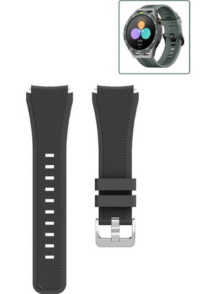 Tagomoon Huawei Watch GT3 Se Smart Watch Compatible Band Serrated Patterned Buckle Silicone Strap 