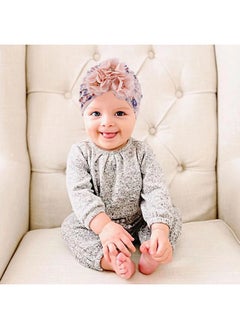 ShebSheb Floral Print Baby Headband,Chiffon Flower Turban Hat,Cute Headwrap for Baby Girl Infant Toddler Kids  - Image 3