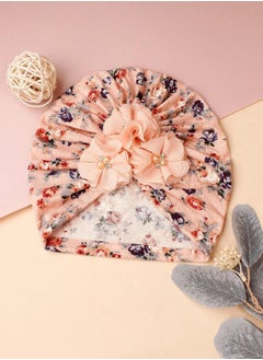 ShebSheb Floral Print Baby Headband,Chiffon Flower Turban Hat,Cute Headwrap for Baby Girl Infant Toddler Kids  - Image 4