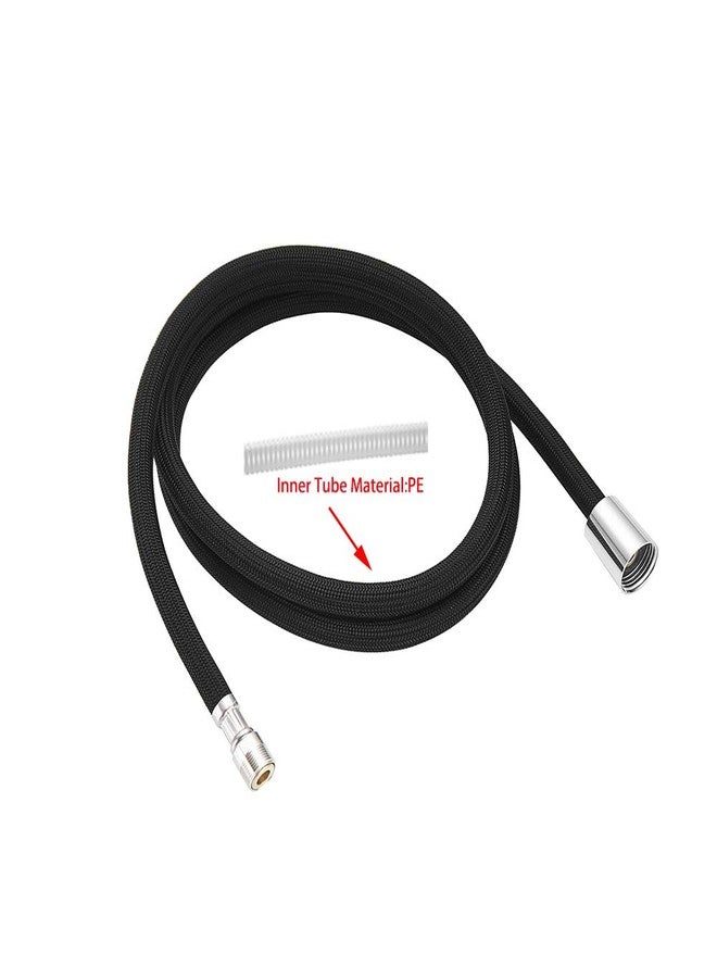 Weirun Kitchen Bathroom Sink Pull-down Faucet 1/2" IPS Black Braided Replacement Pull-Out Head Hose 59-inch or 150cm for Oil Rubbed Bronze Taps - Image 5