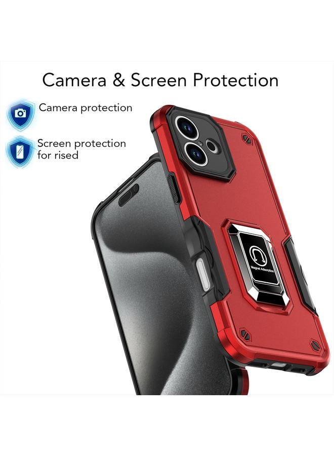 إيروريكس جراب لهاتف iPhone 16 مزود بحلقة وحامل هاتف مضاد للانزلاق ومقاوم للصدمات - Image 5