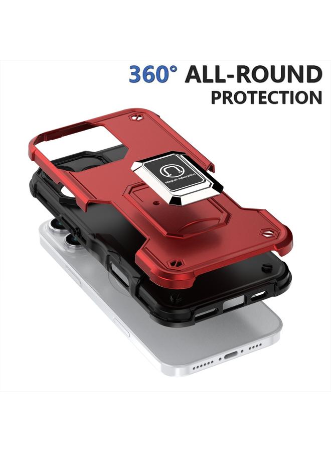 إيروريكس جراب لهاتف iPhone 16 مزود بحلقة وحامل هاتف مضاد للانزلاق ومقاوم للصدمات - Image 3