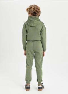 DeFacto Woven Label Detailed Elasticated Cuffed Jogger School Pants With Pockets  - Image 2