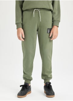 DeFacto Woven Label Detailed Elasticated Cuffed Jogger School Pants With Pockets  - Image 1