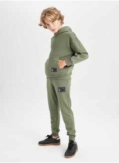 DeFacto Woven Label Detailed Elasticated Cuffed Jogger School Pants With Pockets  - Image 3