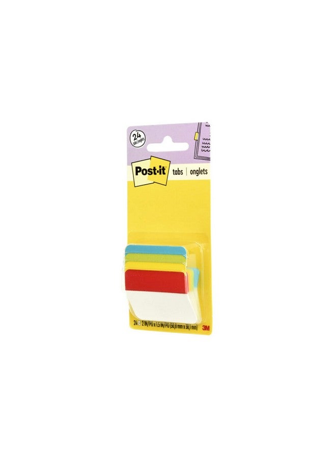 Post-it Tabs 2 In Angled Solid Assorted Primary Colors 6 Tabs/Color 4 Colors 24 Tabs/Pack (686Aalyr) - Image 3