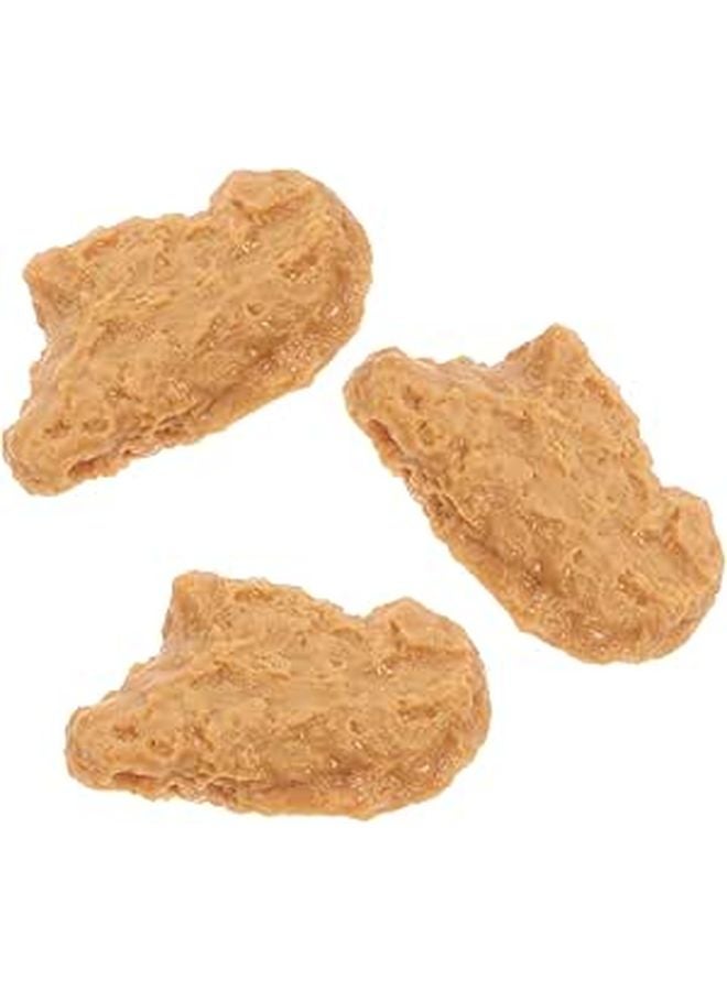 3Pcs Realistic Artificial Fried Chicken Model For Kitchen Decoration And Photography Props - Image 1
