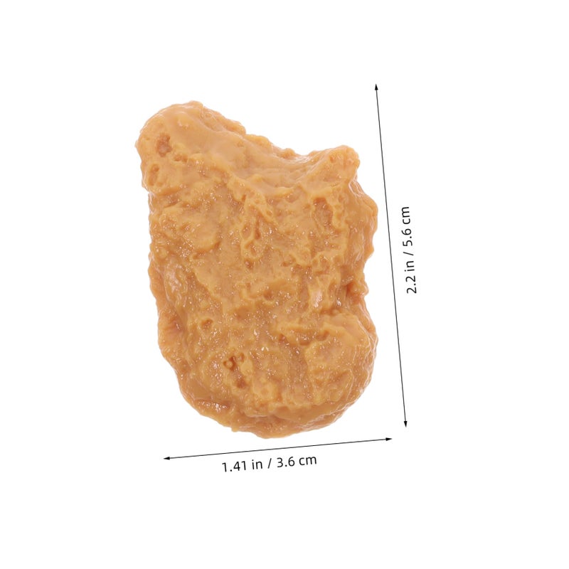 3Pcs Realistic Artificial Fried Chicken Model For Kitchen Decoration And Photography Props - Image 3