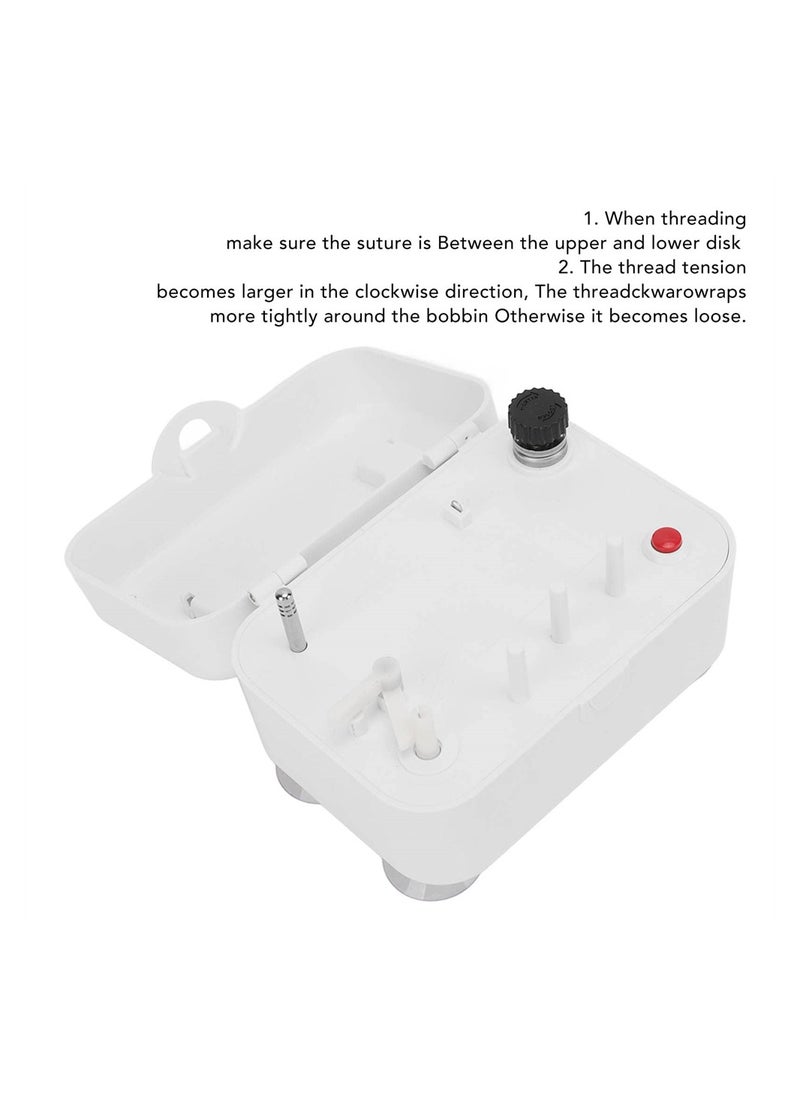 SYOSI - Bobbin Winder for Sewing Machine, Portable Electric Automatic Bobbin Winder Machine with Two Kinds of Bobbin Fixing Structures, USB or Battery Power Supply, with Latch, Suction Cup - Image 1