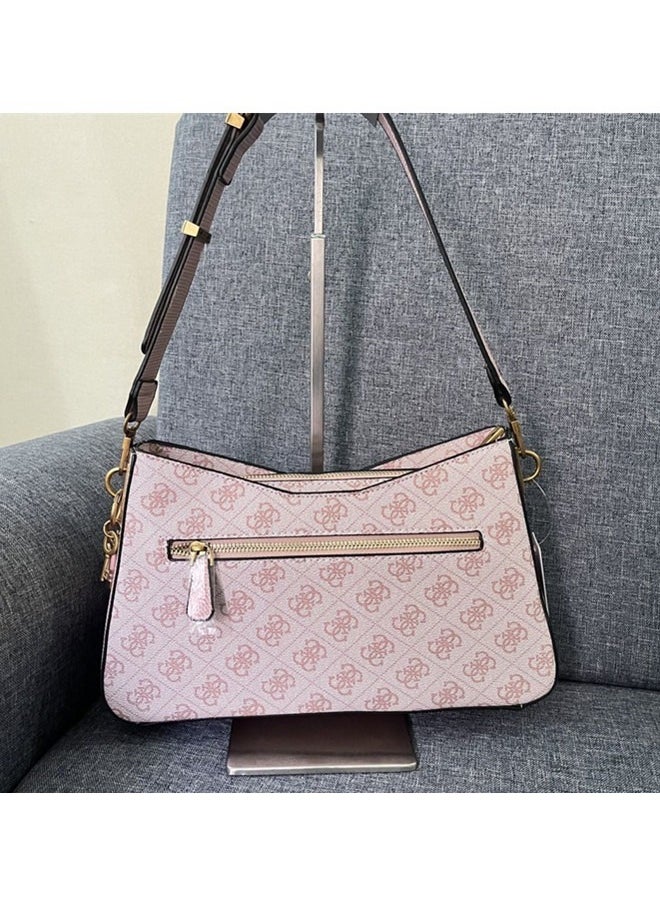 Pink Women's Hardware Hanging Decoration Zipper Shoulder Bag Handbag 30cm * 18.5cm * 8cm - pzsku/ZDA73E6C24DDF82662F6EZ/45/_/1729213382/7b38bcf4-4471-4a58-897c-8d300c523eb2