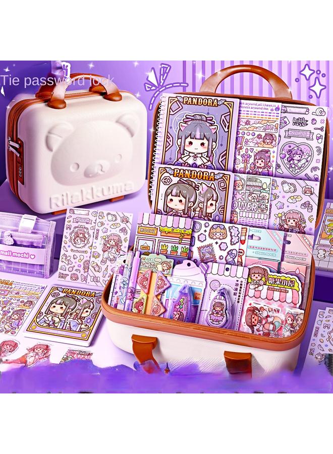 Bluejw Small Potato Hand Account Suit Tape Sticker Hand Account Book Release This Girl Children's Toys New Free Heart With A Full Set - Image 5