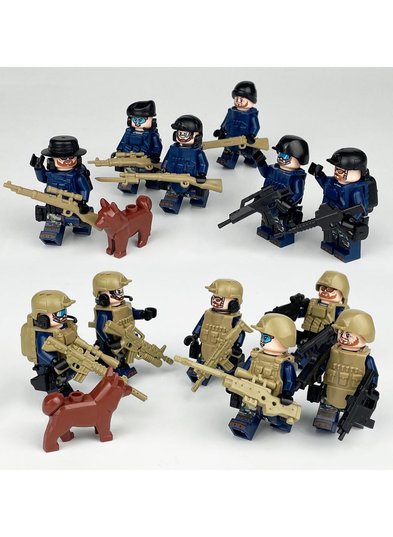 12-piece set - Special Forces Soldier Building Blocks Mini Model Toys Suitable for Boys Educational Gifts - Image 3