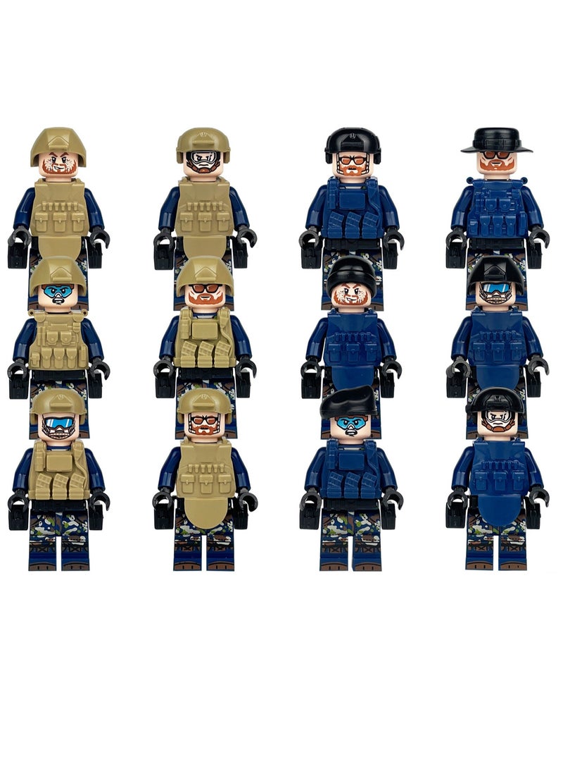 12-piece set - Special Forces Soldier Building Blocks Mini Model Toys Suitable for Boys Educational Gifts - Image 1