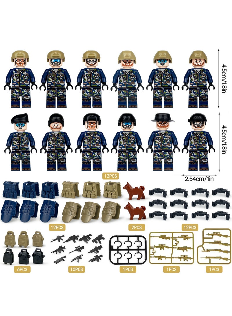 12-piece set - Special Forces Soldier Building Blocks Mini Model Toys Suitable for Boys Educational Gifts - Image 2