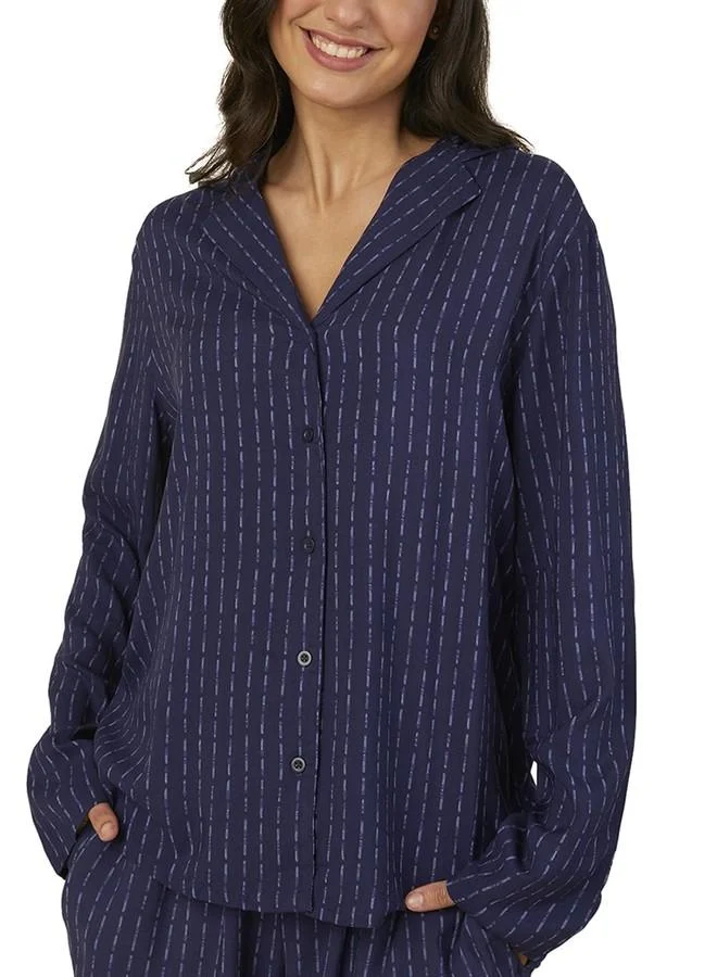 ترايامف Triumph Boyfriend Fit Pyjama Set Blue