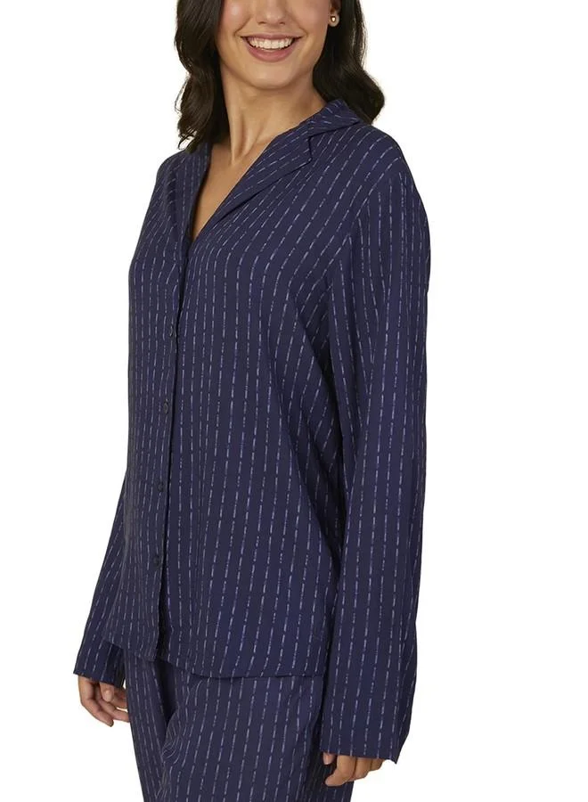 ترايامف Triumph Boyfriend Fit Pyjama Set Blue
