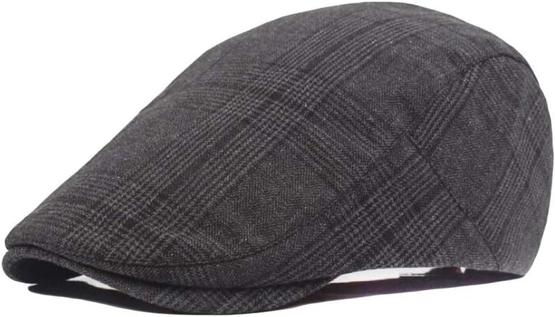 Qunson 2 Pack Men's Cotton Flat Cap Ivy Gatsby Newsboy Hat - Image 2